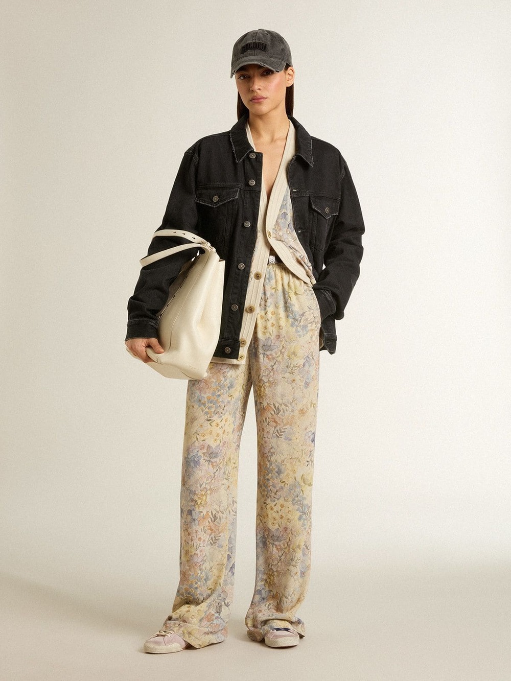 Golden Goose Flower Joggers in Pastel 42 US 6